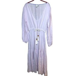 Joie Beach Dress Coverup-size‎ Medium, Lavender, Linen Blend, Tie waist swim
